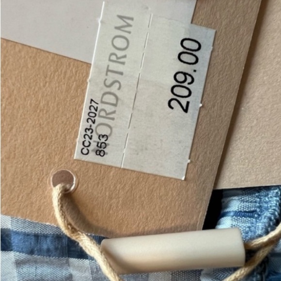 New! Stella Nova Penelope smocked peplum open back top nwt 17499 - Picture 16 of 16